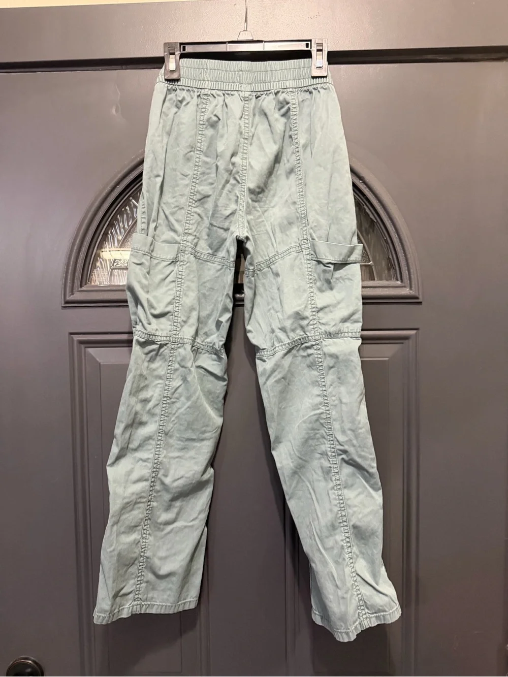 Light Green Girl’s Utility Cargo Pants